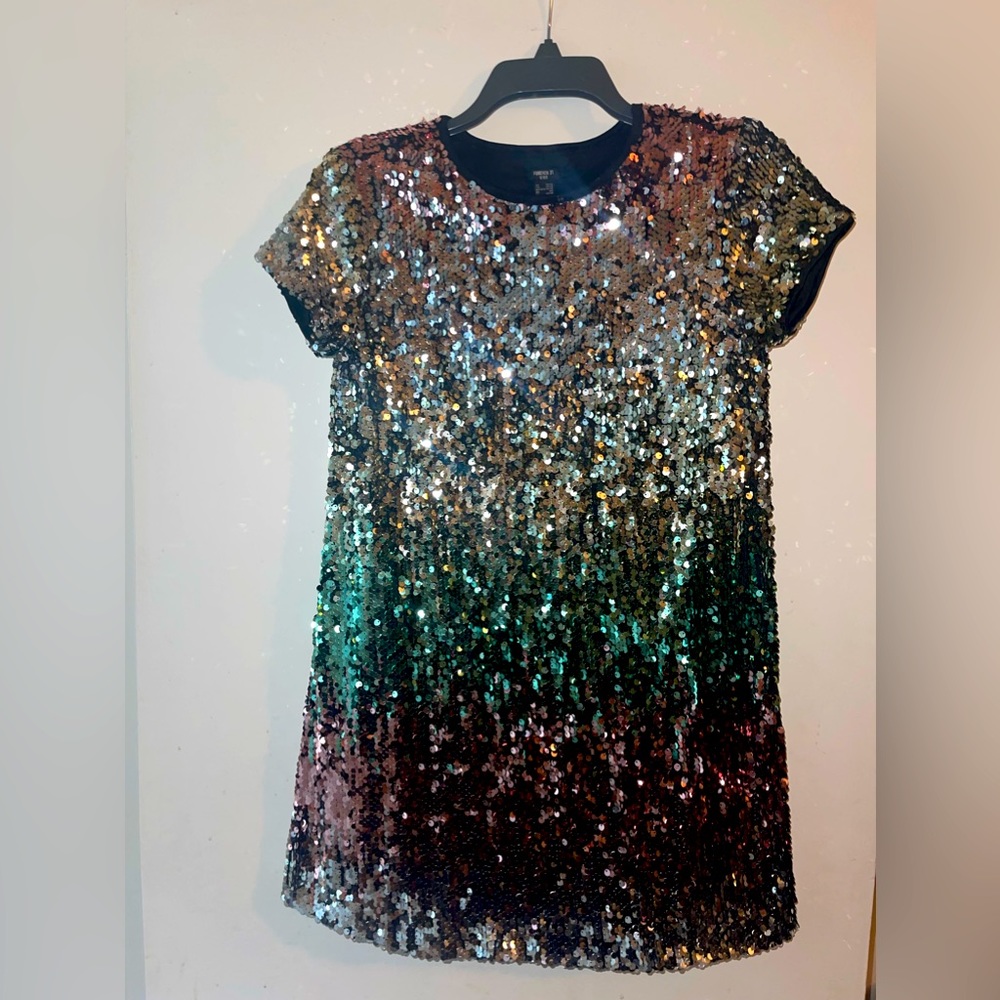 Girls Forever 21 for kids sequin rainbow dress